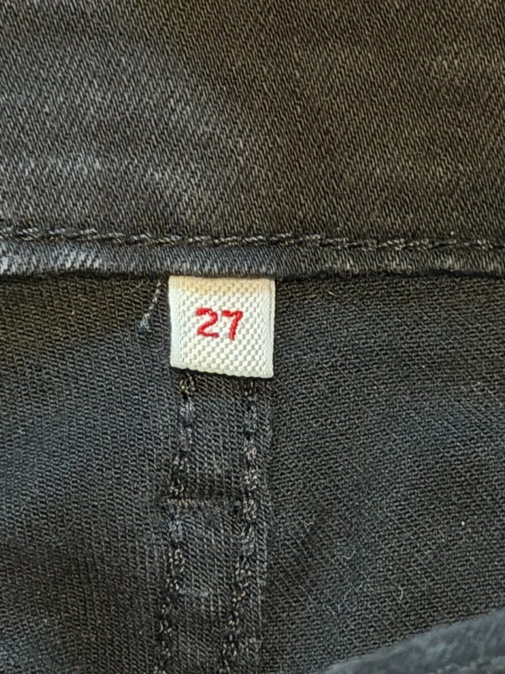 Levi's Black Cotton Blend Denim Overalls Jean Dungarees 27 - Picture 7 of 9